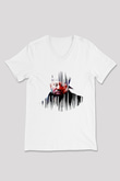 Raekwon Beyaz Unisex V Yaka Tişört
