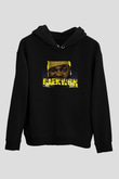 Raekwon Siyah Unisex Kapüşonlu Sweatshirt