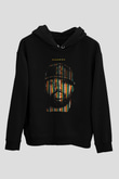 Raekwon Siyah Unisex Kapüşonlu Sweatshirt