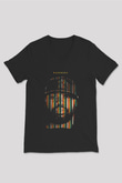 Raekwon Siyah Unisex V Yaka Tişört
