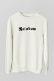 Rainbow Beyaz Unisex Sweatshirt
