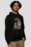 Rakun Siyah Unisex Hoodie