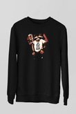 Rakun Siyah Unisex Sweatshirt