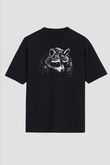 Rakun Siyah Unisex Tişört T-Shirt - TişörtFabrikası