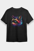Rakun Siyah Unisex Tişört T-Shirt - TişörtFabrikası