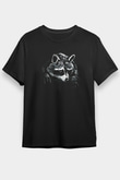 Rakun Siyah Unisex Tişört T-Shirt - TişörtFabrikası