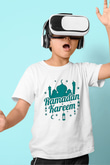 Ramazan Bayramı Baskılı Beyaz Unisex Beyaz Çocuk Tişört - Tshirt