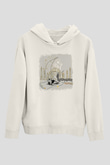 Ramazan Bayramı Baskılı Beyaz Unisex Kapüşonlu Sweatshirt