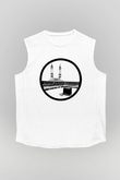 Ramazan Bayramı Baskılı Beyaz Unisex Kolsuz Tişört - Tshirt