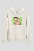 Ramazan Bayramı Baskılı Beyaz Unisex Kapüşonlu Sweatshirt