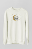 Ramazan Bayramı Baskılı Beyaz Unisex Sweatshirt