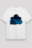 Ramazan Bayramı Baskılı Unisex Beyaz Tişört - Tshirt