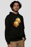 Ramazan Bayramı Baskılı Unisex Siyah Hoodie