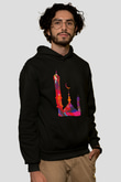 Ramazan Bayramı Baskılı Unisex Siyah Hoodie