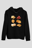 Ramazan Bayramı Baskılı Unisex Siyah Hoodie