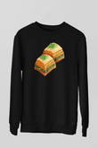 Ramazan Bayramı Baskılı Unisex Siyah Sweatshirt