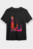 Ramazan Bayramı Baskılı Unisex Siyah Tişört - Tshirt