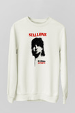 Rambo Beyaz Unisex Sweatshirt