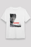 Rambo Beyaz Unisex Tişört T-Shirt