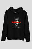 Rambo Siyah Unisex Kapüşonlu Sweatshirt