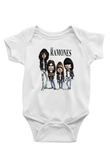 Ramones Baskılı Beyaz Unisex Bebek Body - Zıbın