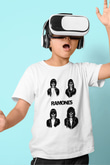 Ramones Baskılı Beyaz Unisex Çocuk Tişört