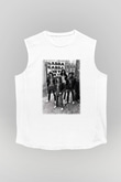 Ramones Beyaz Unisex Kolsuz Tişört