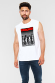 Ramones Beyaz Unisex Kolsuz Tişört