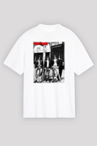 Ramones Beyaz Unisex Oversize Tişört T-Shirt