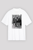 Ramones Beyaz Unisex Oversize Tişört T-Shirt