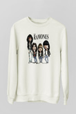 Ramones Beyaz Unisex Sweatshirt