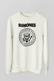 Ramones Beyaz Unisex Sweatshirt