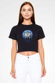 Ramones Siyah Crop Top Tişört