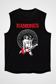 Ramones Siyah Unisex Kolsuz Tişört