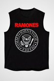 Ramones Siyah Unisex Kolsuz Tişört