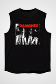 Ramones Siyah Unisex Kolsuz Tişört