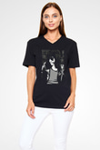 Ramones Siyah Unisex V Yaka Tişört