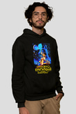 Randy Savage Siyah Unisex Kapüşonlu Sweatshirt
