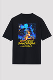 Randy Savage Siyah Unisex Oversize Tişört