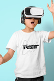 Ratt Baskılı Beyaz Unisex Beyaz Çocuk Tişört - Tshirt