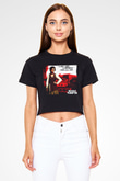 Red Dead Redemption Siyah Crop Top Tişört