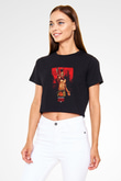 Red Dead Redemption Siyah Crop Top Tişört