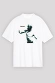 Refused Beyaz Unisex Oversize Tişört T-Shirt