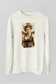 Resident Evil Beyaz Unisex Sweatshirt