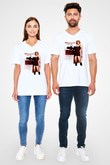 Resident Evil Beyaz Unisex V Yaka Tişört