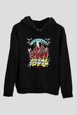Ric Flair Siyah Unisex Kapüşonlu Sweatshirt