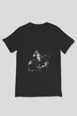 Richie Hawtin Baskılı Unisex Siyah V Yaka Tişört