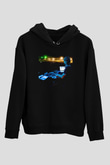 Richie Hawtin Siyah Unisex Kapüşonlu Sweatshirt