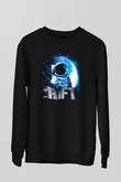 Rift Siyah Unisex Sweatshirt