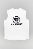 Rise Against Beyaz Unisex Kolsuz Tişört